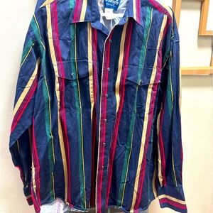 Lot of vintage old long sleeve button ups